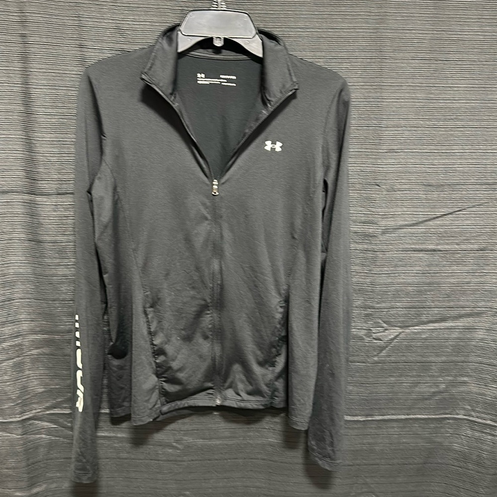 Under Armour‎ Heatgear women’s black zip up jacket / Size S / box 23-30